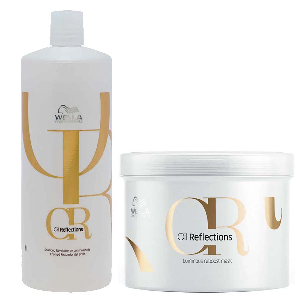 Wella Professionals Oil Reflections Kit – Shampoo 1L + Máscara 500ml Kit